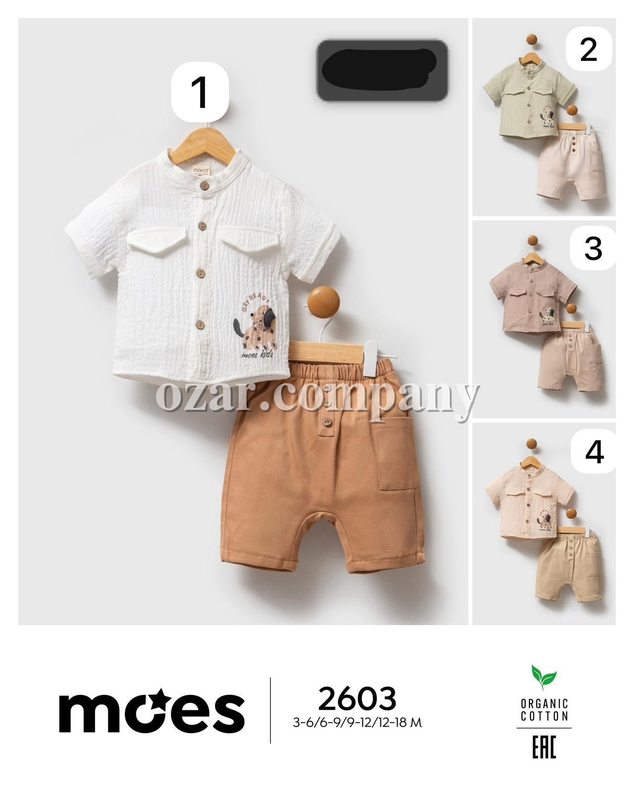 Костюм Тройка Для Мальчика Moes (3-6/6-9/9-12/12-18мес.)