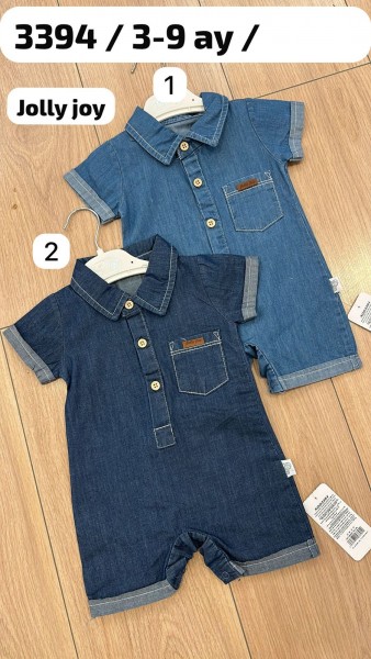 Джинсовый Песочник Для Мальчика Jolly Joy (3-6-9мес.)
