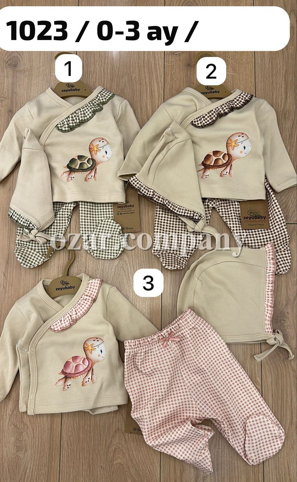 Комплект Для Девочки Zeyubaby  (0-3мес.)