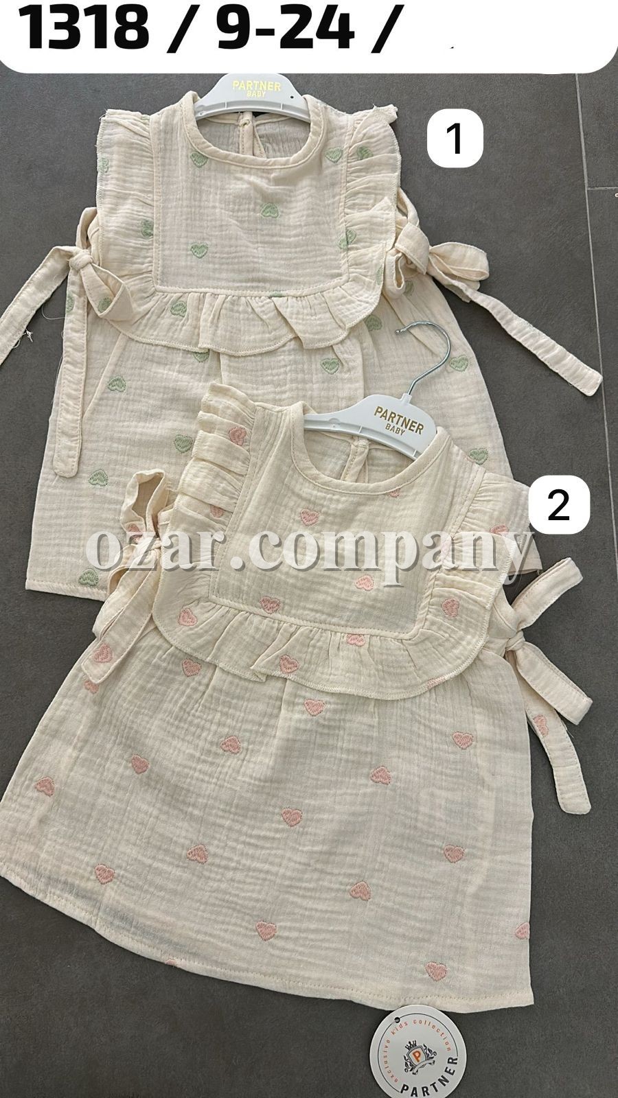 Муслиновое Платье Для Девочки Partner (9-12-18-24мес.)