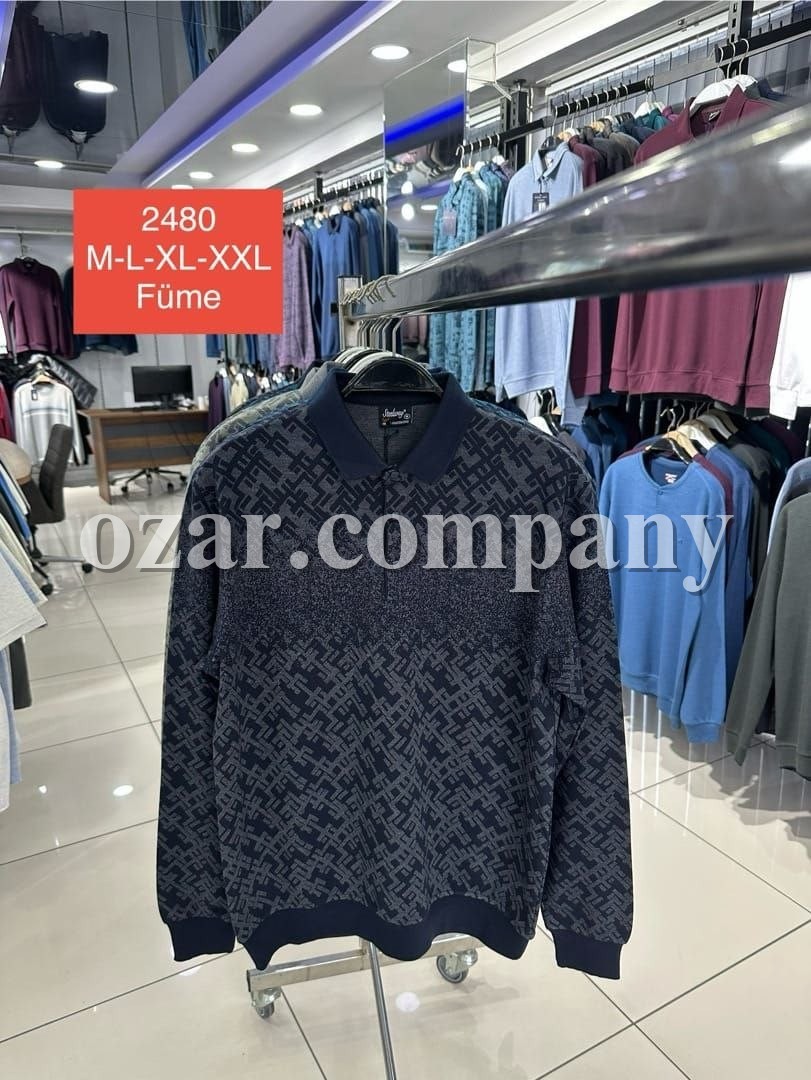 Мужская Футболка На Длинный Рукав Steel Way (Большие размеры)