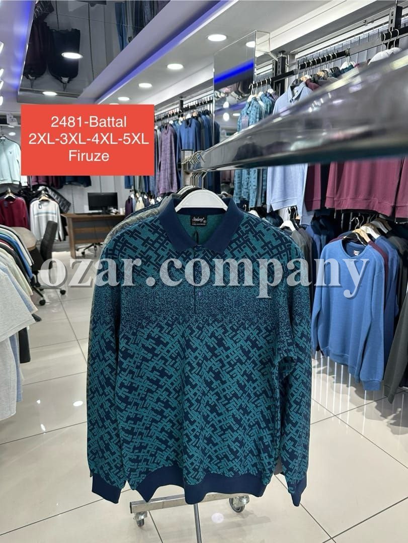 Мужская Футболка На Длинный Рукав Steel Way (Большие размеры)