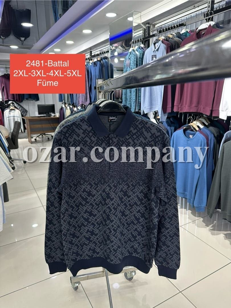 Мужская Футболка На Длинный Рукав Steel Way (Большие размеры)