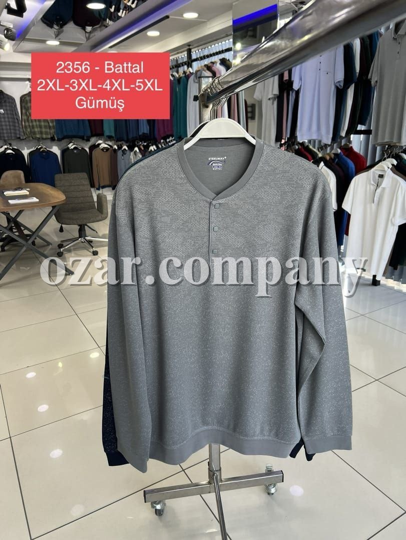 Мужская Футболка На Длинный Рукав Steel Way (Большие размеры)