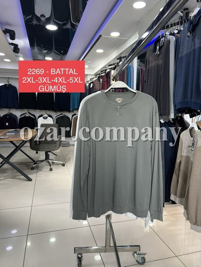 Мужская Футболка На Длинный Рукав Steel Way (Большие размеры)