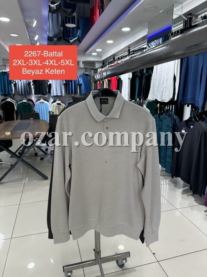 Мужская Футболка На Длинный Рукав Steel Way (Большие размеры)