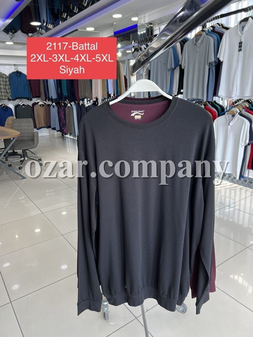 Мужская Футболка На Длинный Рукав Steel Way (Большие размеры)