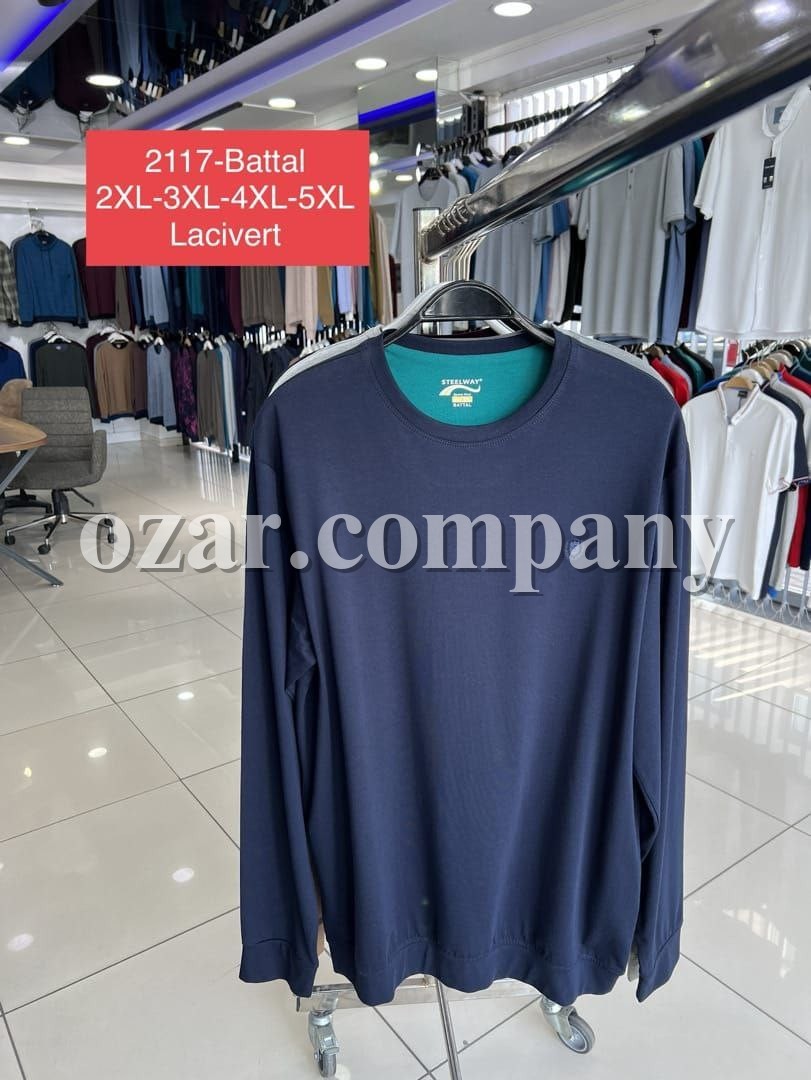 Мужская Футболка На Длинный Рукав Steel Way (Большие размеры)