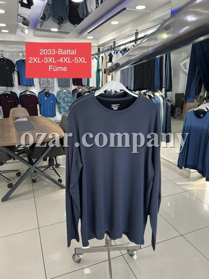 Мужская Футболка На Длинный Рукав Steel Way (Большие размеры)