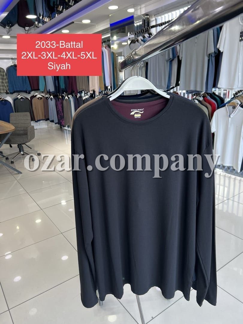 Мужская Футболка На Длинный Рукав Steel Way (Большие размеры)