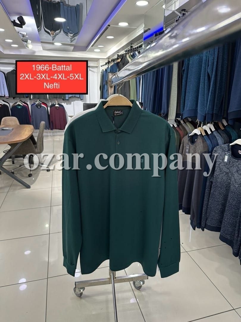 Мужская Футболка На Длинный Рукав Steel Way (Большие размеры)