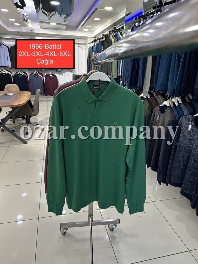 Мужская Футболка На Длинный Рукав Steel Way (Большие размеры)