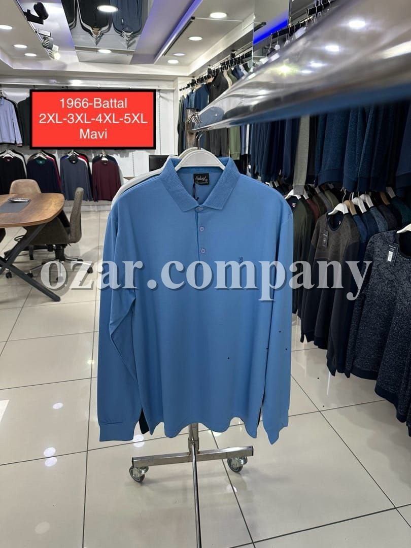 Мужская Футболка На Длинный Рукав Steel Way (Большие размеры)