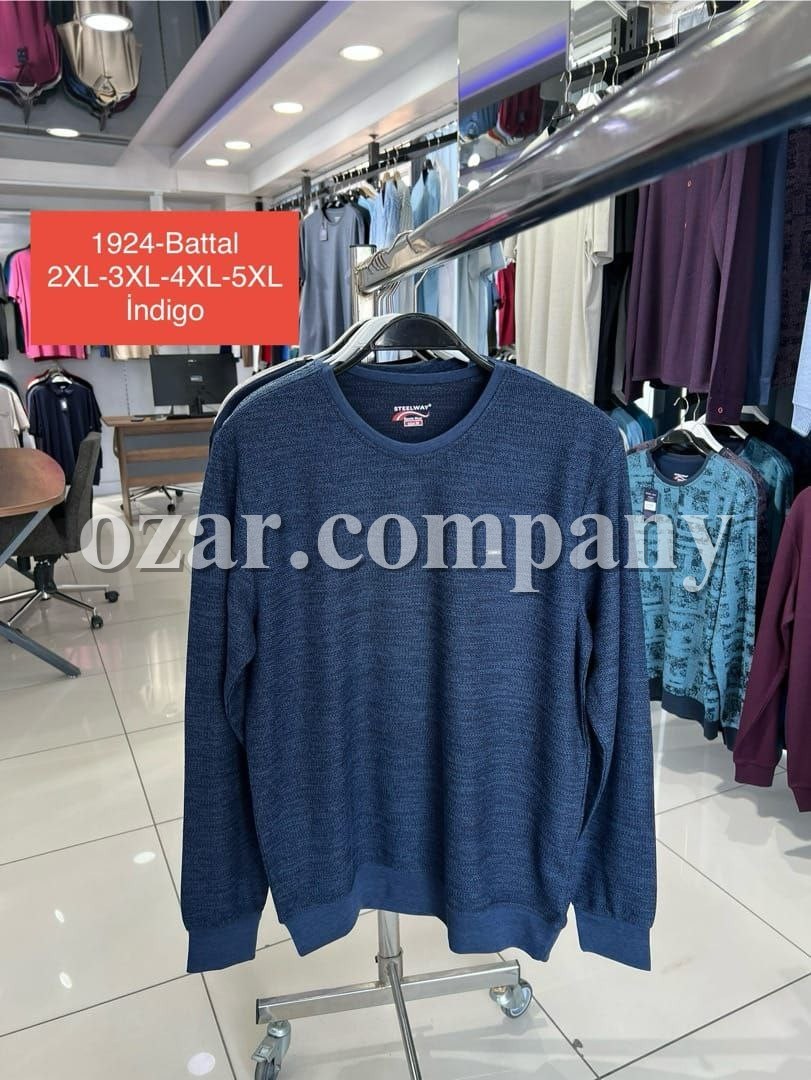 Мужская Футболка На Длинный Рукав Steel Way (Большие размеры)