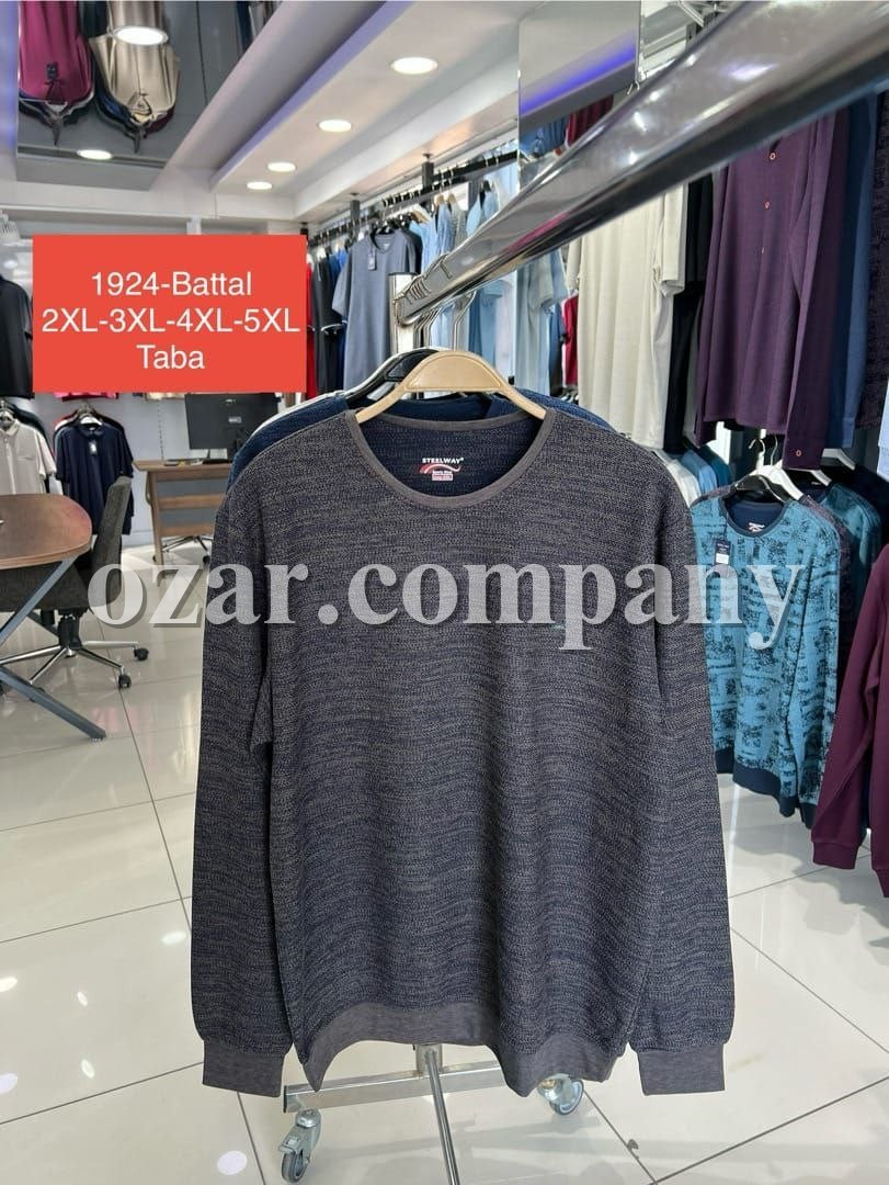 Мужская Футболка На Длинный Рукав Steel Way (Большие размеры)