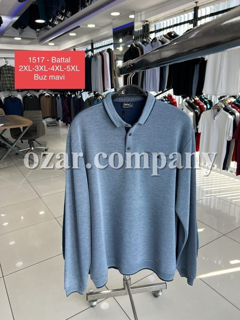 Мужская Футболка На Длинный Рукав Steel Way (Большие размеры)