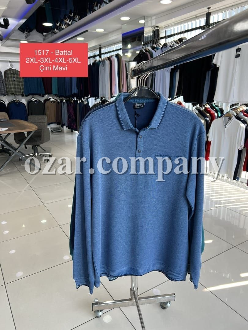 Мужская Футболка На Длинный Рукав Steel Way (Большие размеры)