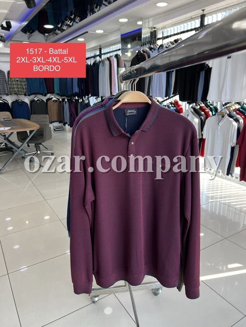 Мужская Футболка На Длинный Рукав Steel Way (Большие размеры)