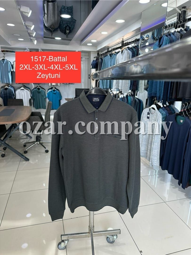 Мужская Футболка На Длинный Рукав Steel Way (Большие размеры)