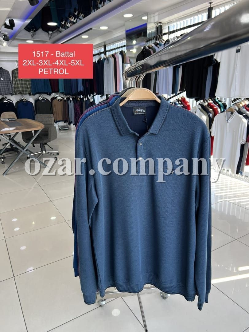 Мужская Футболка На Длинный Рукав Steel Way (Большие размеры)