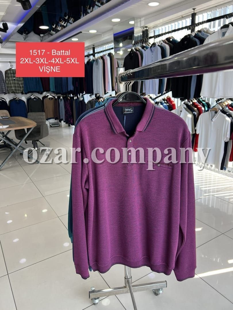 Мужская Футболка На Длинный Рукав Steel Way (Большие размеры)