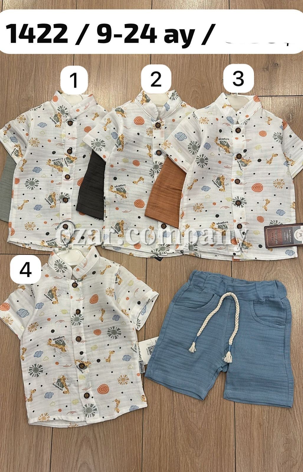 Муслиновый Костюм Для Мальчика Mertcan (9-12-18-24мес.)