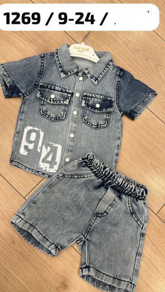 Джинсовый Костюм Для Мальчика Partner (9-12-18-24мес.)