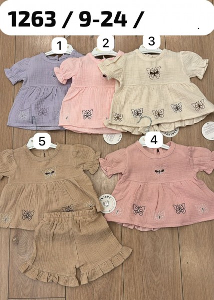 Муслиновый Костюм Для Девочки Partner (9-12-18-24мес.)