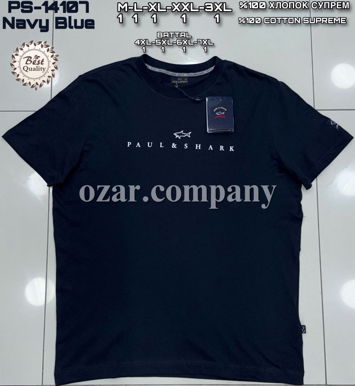 Мужская Футболка Paul&Shark (Большие размеры) 