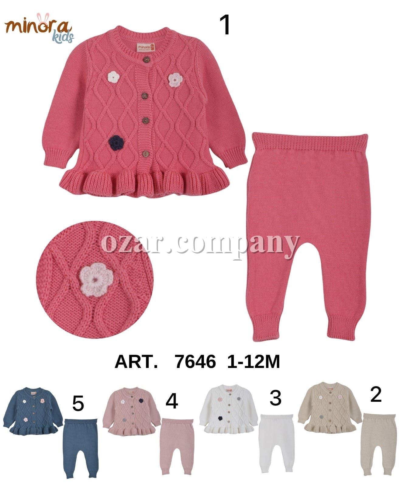 Костюм Для Девочки Minora (1-3/3-6/6-9/9-12мес.)