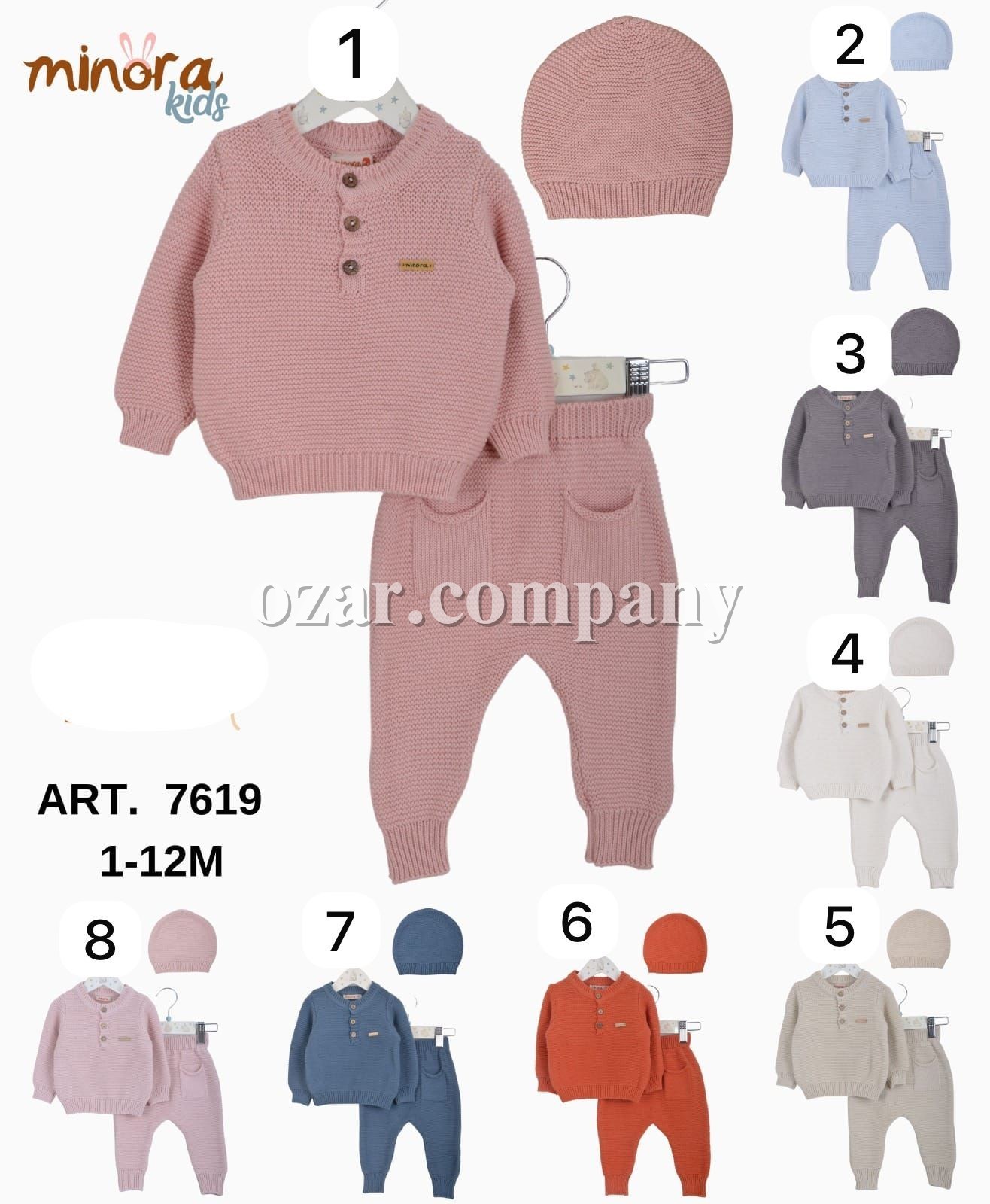 Костюм Для Новорождённых Minora (1-3/3-6/6-9/9-12мес.)