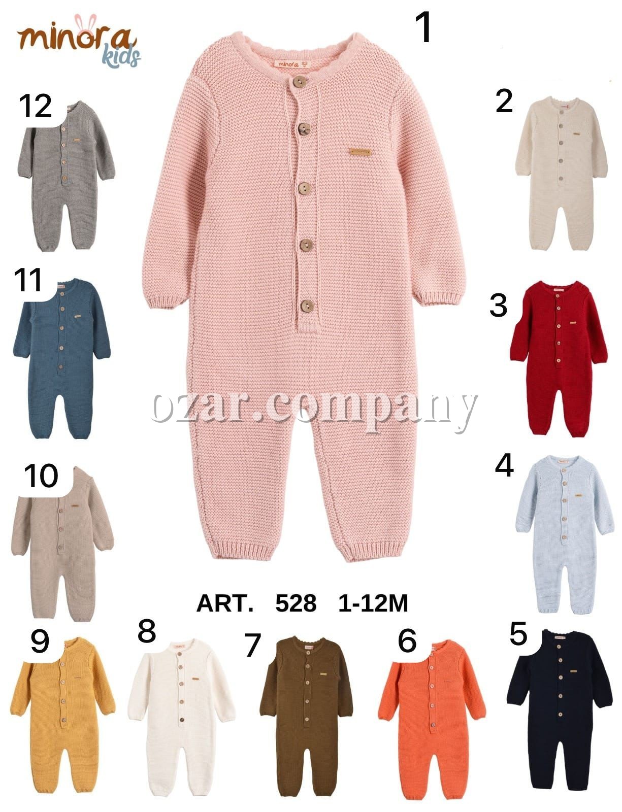 Человечек Для Новорождённых Minora (1-3/3-6/6-9/9-12мес.)