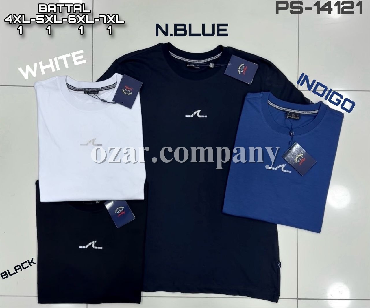 Мужская Футболка Paul&Shark (Большие размеры) 