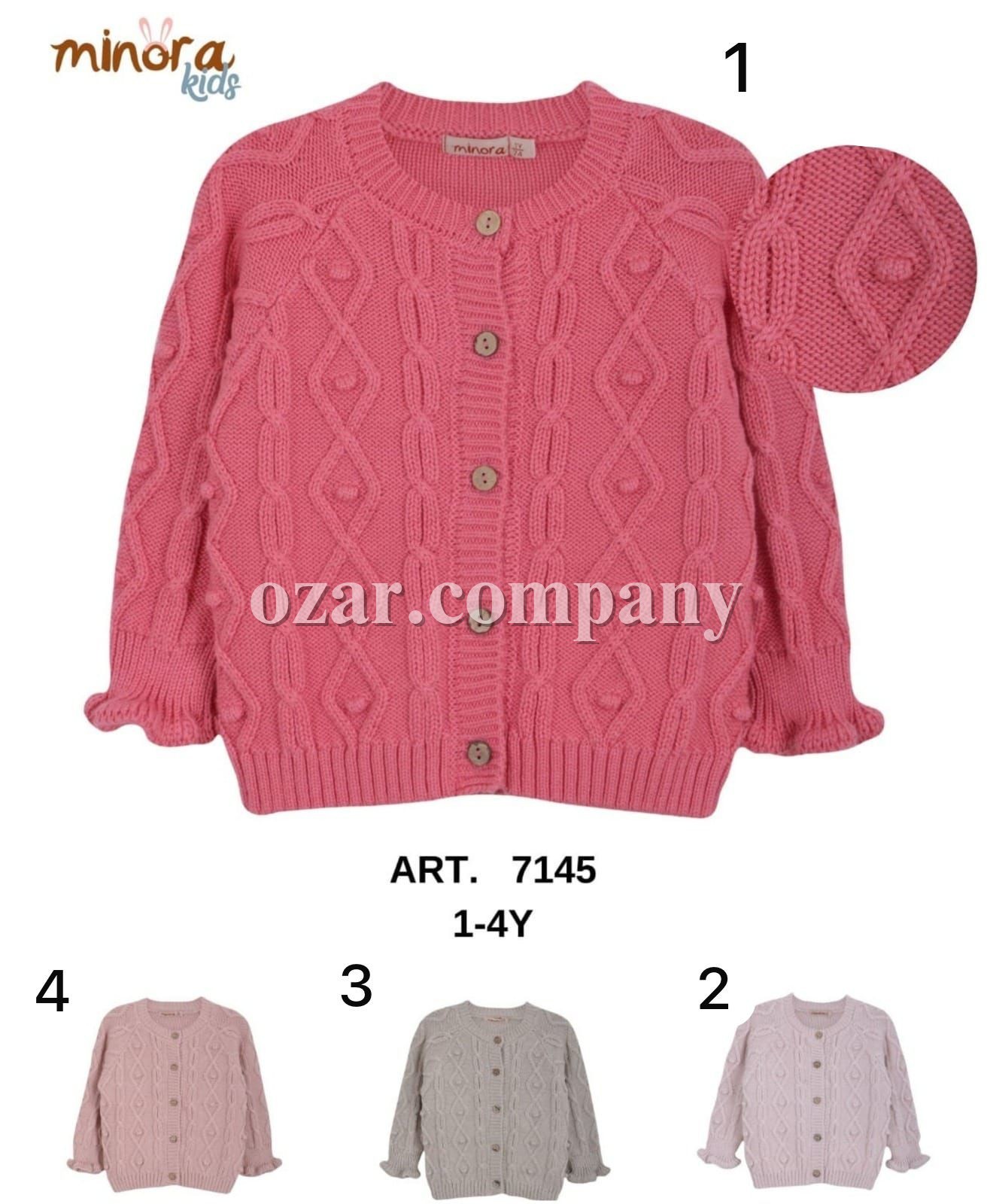 Кофта Для Девочки Minora (1-2-3-4лет) 