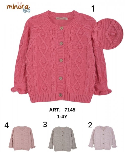 Кофта Для Девочки Minora (1-2-3-4лет) 