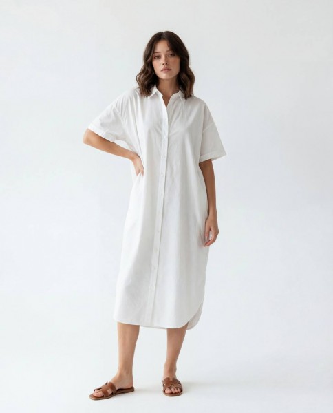 Женское Платье-Рубашка Fame