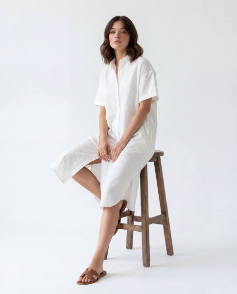 Женское Платье-Рубашка Fame