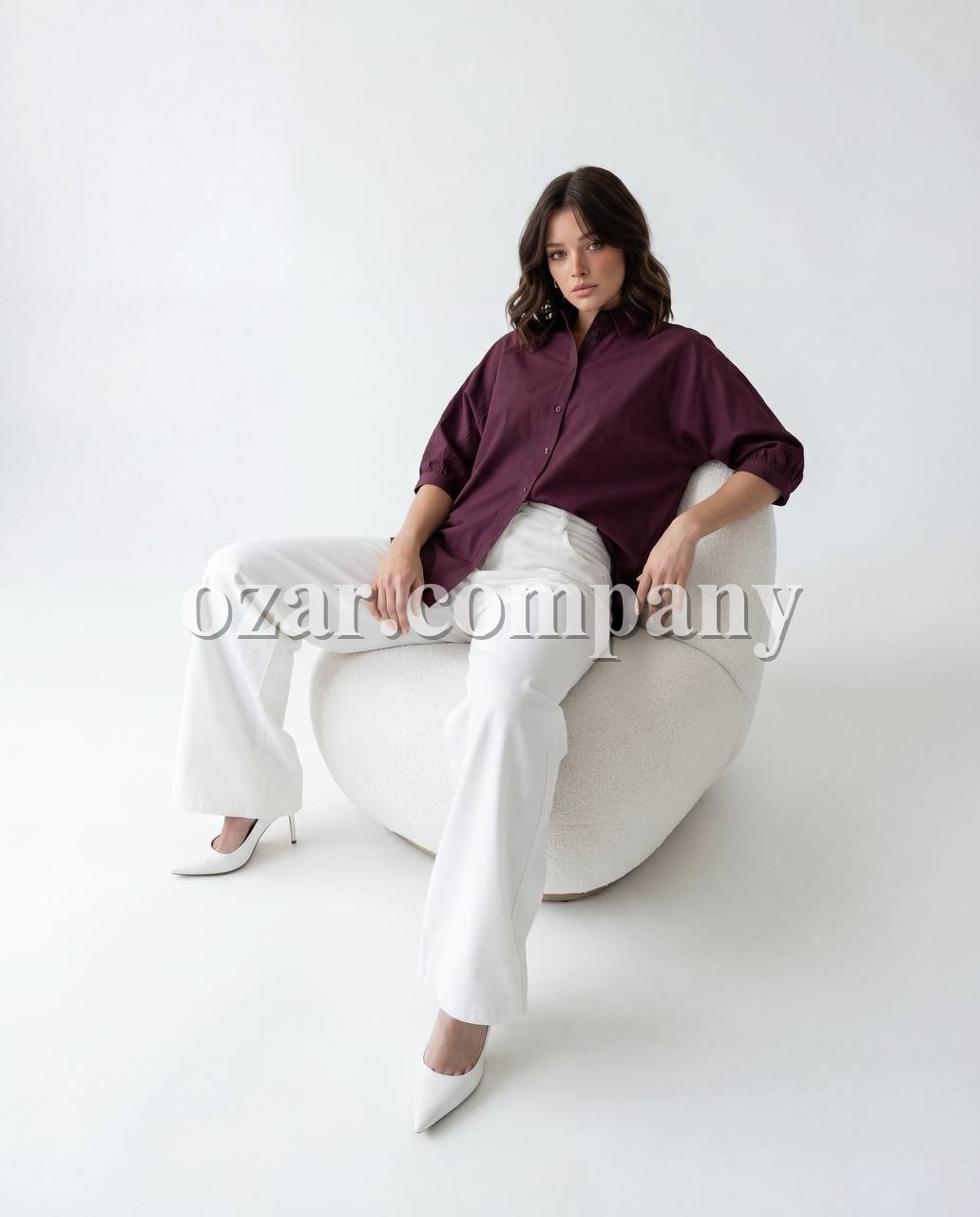 Женское Рубашка Fame