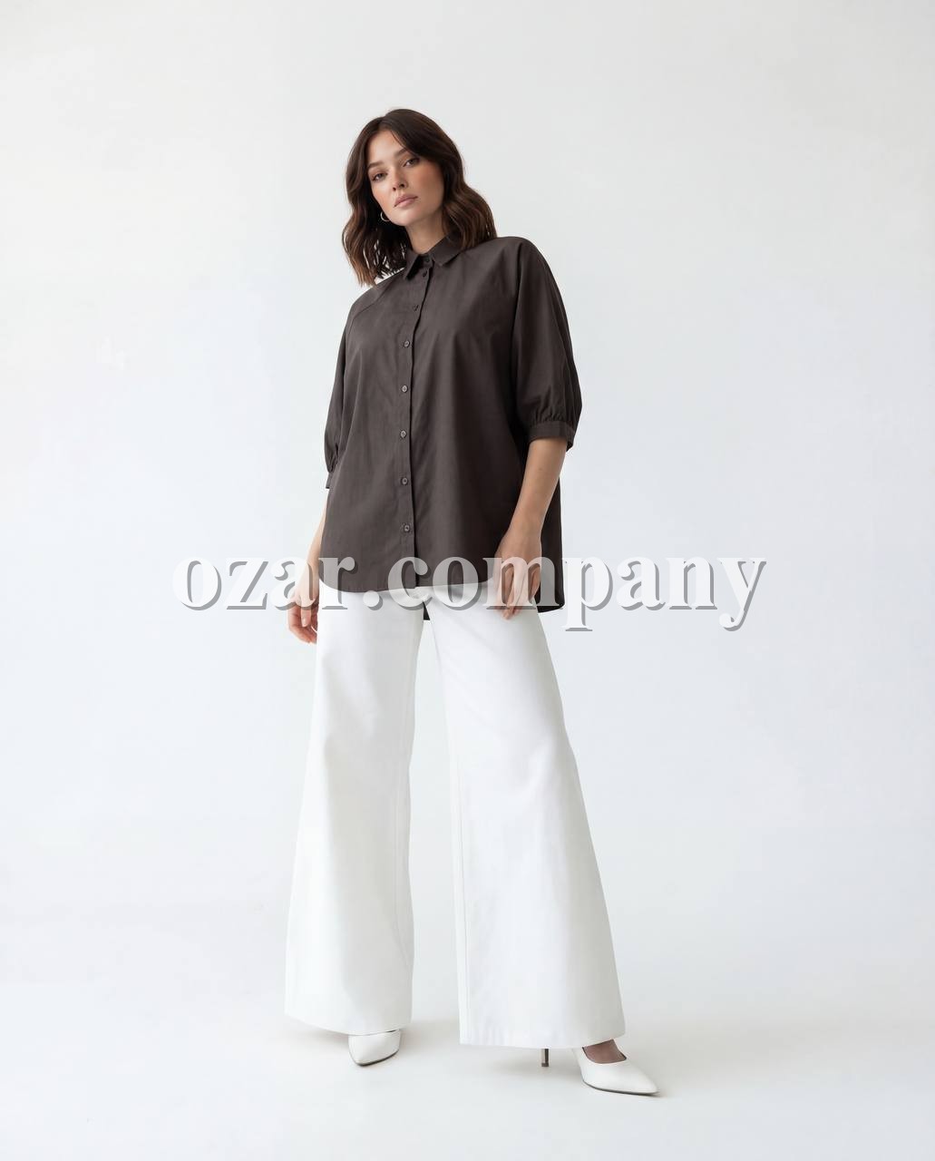 Женское Рубашка Fame