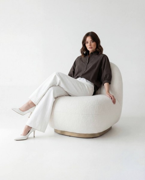 Женское Рубашка Fame