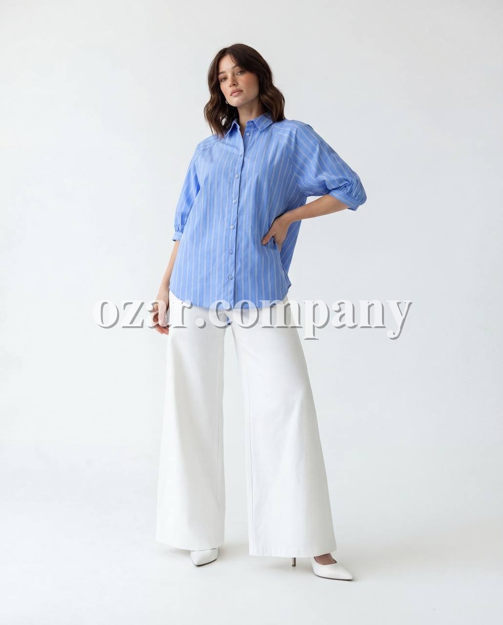 Женское Рубашка Fame