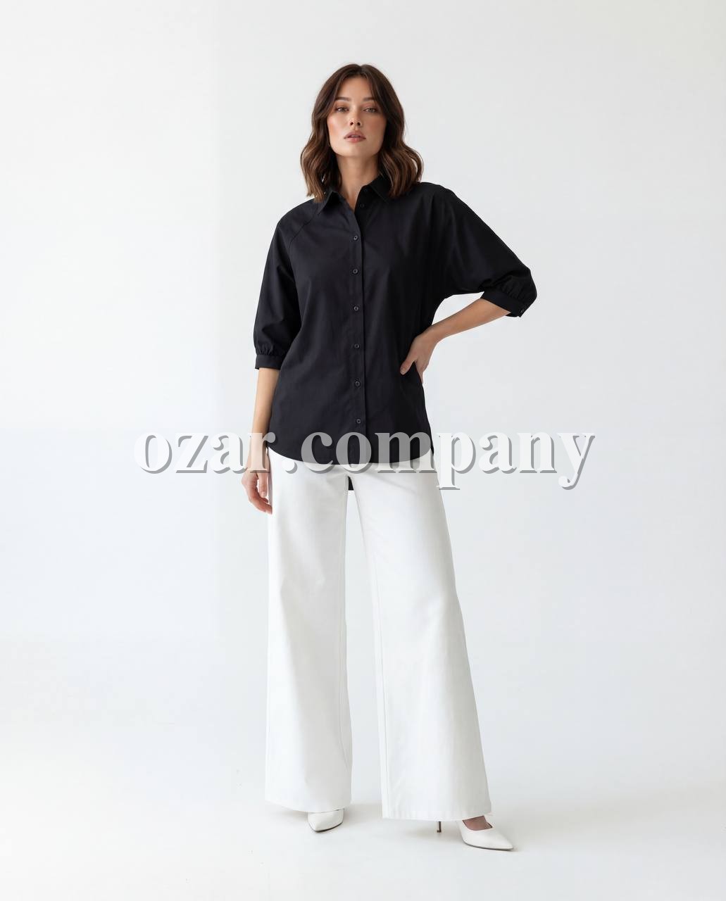 Женское Рубашка Fame