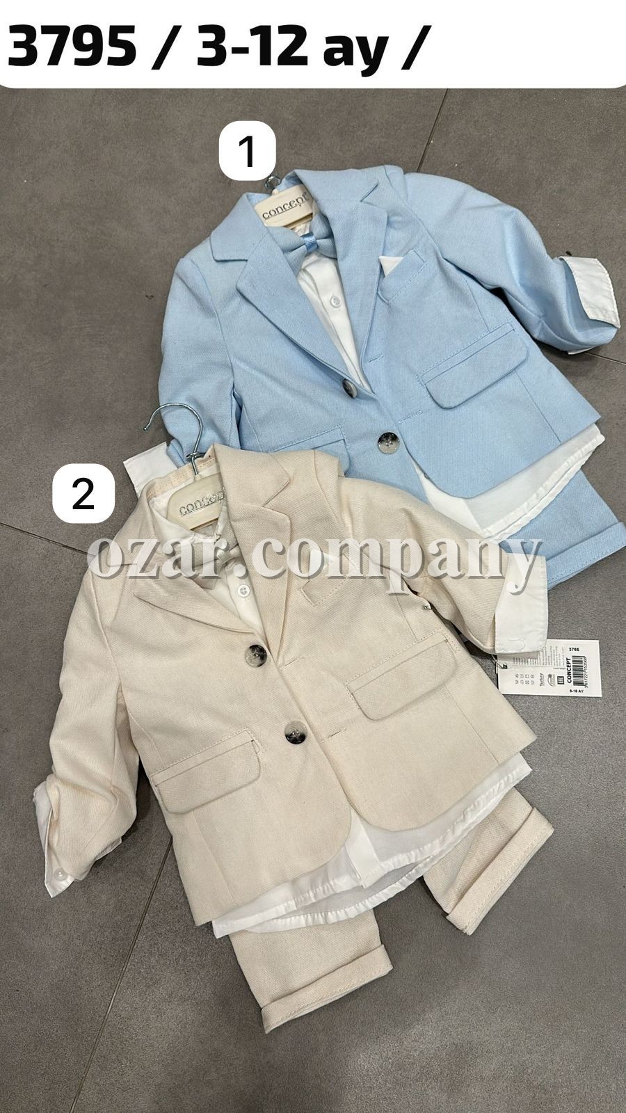 Костюм Тройка Для Мальчика Concept (3-6-9-12мес.)