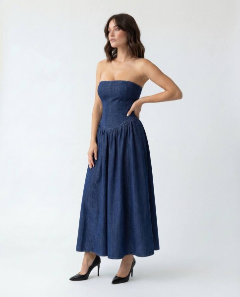 Женское Джинсовое Платье Fame