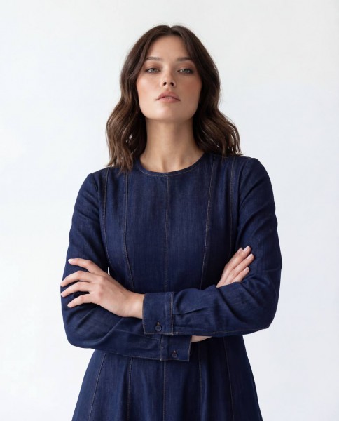 Женское Джинсовое Платье Fame