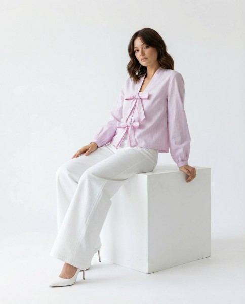 Женское Рубашка Fame