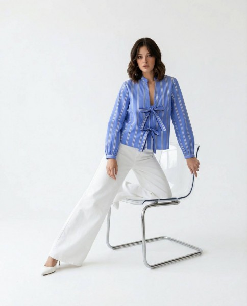 Женское Рубашка Fame