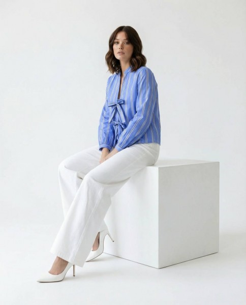 Женское Рубашка Fame