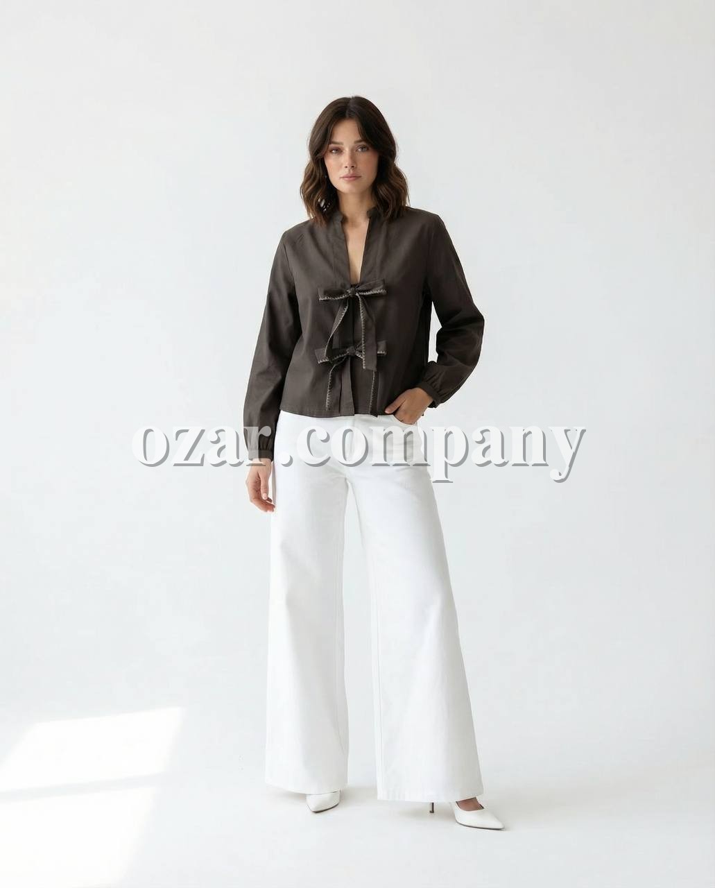 Женское Рубашка Fame