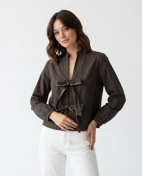 Женское Рубашка Fame